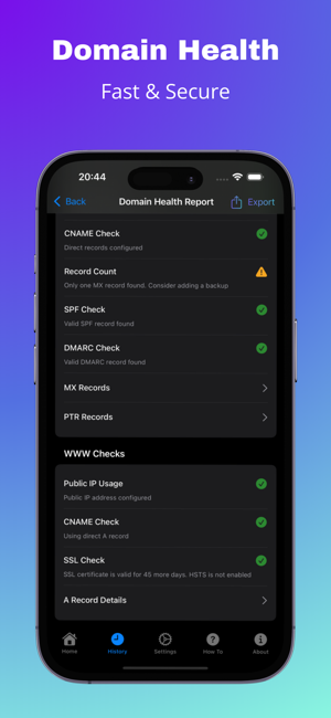 Domain HealthiPhone版