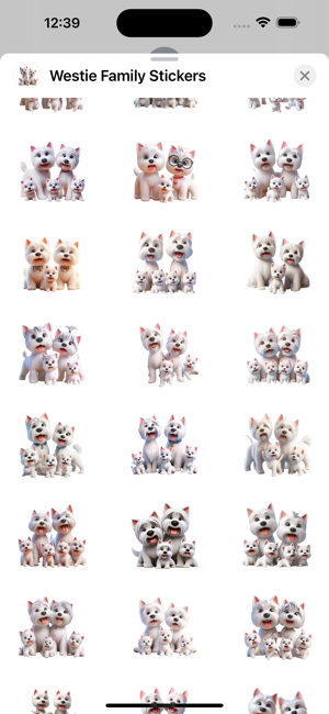 Westie Family StickersiPhone版