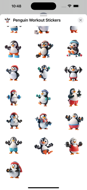 Penguin Workout StickersiPhone版