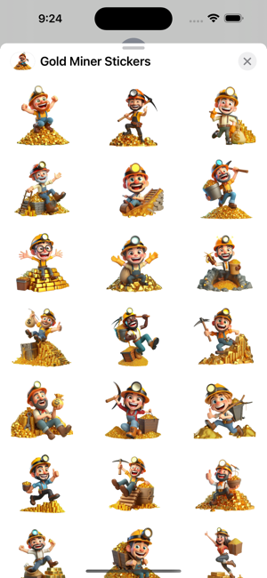 Gold Miner StickersiPhone版