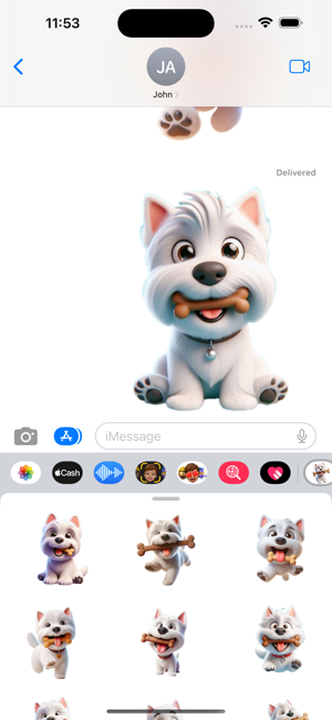 Westie Treat StickersiPhone版