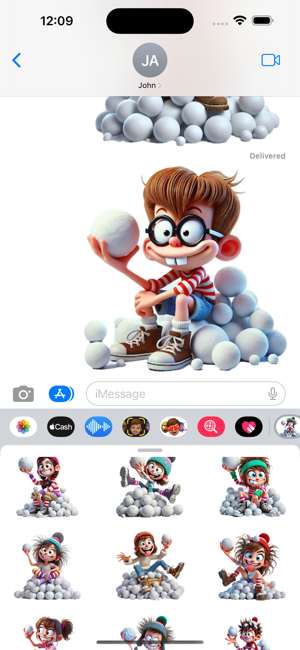 Wacky Snowball StickersiPhone版