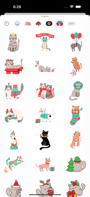 New Year Cats Stickers 2025iPhone版