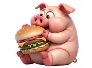 Burger Pig StickersiPhone版