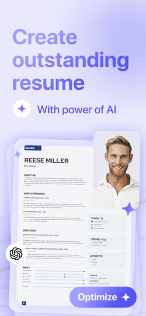 AI Resume Builder: AI CV MakeriPhone版