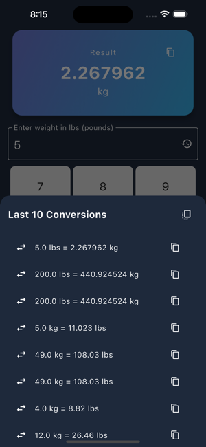 Lbs to Kg ConverteriPhone版