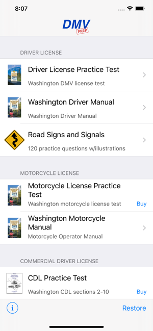 WashingtonDMVTestPrepiPhone版
