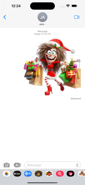 Wacky Xmas Shopping StickersiPhone版