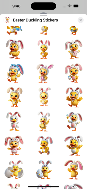 Easter Duckling StickersiPhone版