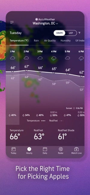 天气预报由AccuWeather提供‬iPhone版