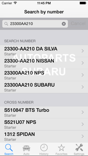 AutopartsforSubaruiPhone版