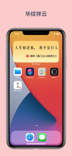 诗词WidgetiPhone版