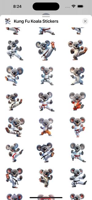 Kung Fu Koala StickersiPhone版