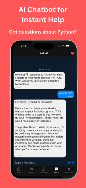 Python for Kids: Learn with AIiPhone版