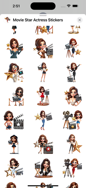 Movie Star Actress StickersiPhone版