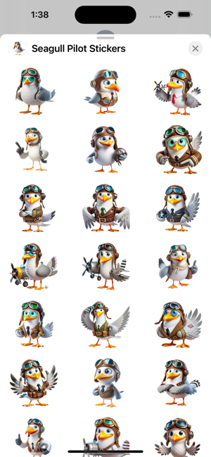 Seagull Pilot StickersiPhone版