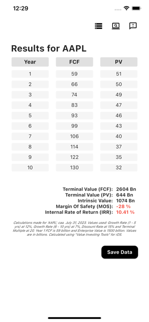 ValueInvestingToolsiPhone版