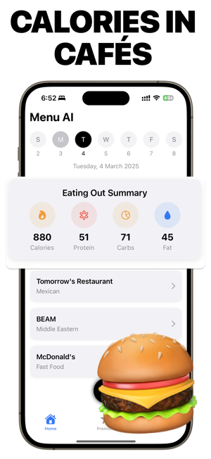 Menu AI: Cafe Calorie TrackeriPhone版