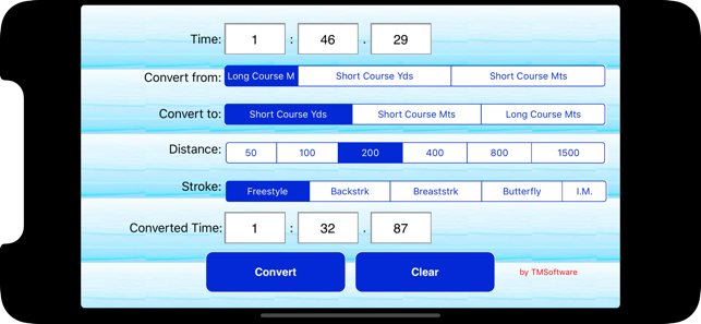 SwimmingTimeConversionTooliPhone版