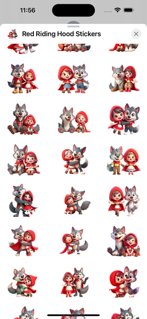 Red Riding Hood StickersiPhone版