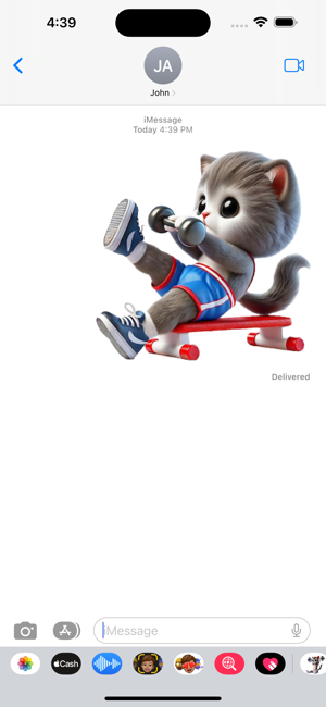 Kitten Workout StickersiPhone版