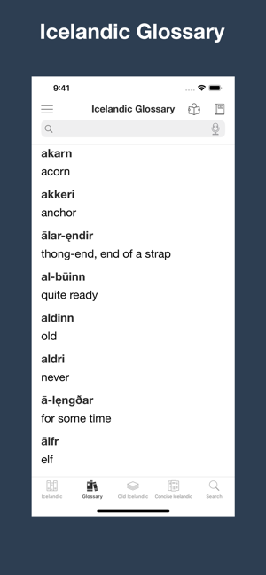 CombinedIcelandicDictionaryiPhone版