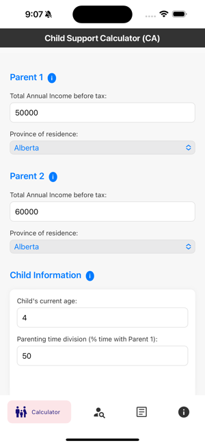 Child Support Calculator (CA)iPhone版