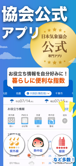 tenki.jp日本気象協会の天気予報アプリ・雨雲レーダー‬iPhone版