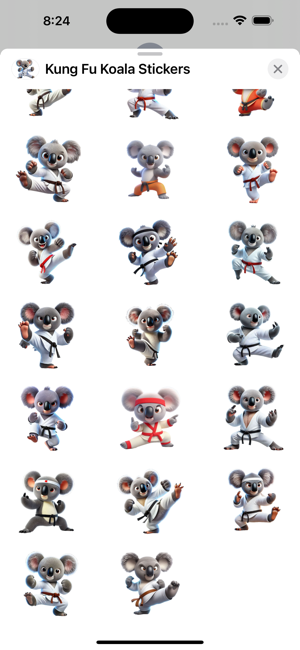 Kung Fu Koala StickersiPhone版