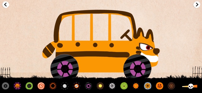 万圣节汽车完整版:儿童赛车游戏,绘制警车消防车怪兽卡车‬iPhone版