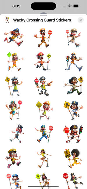 Wacky Crossing Guard StickersiPhone版