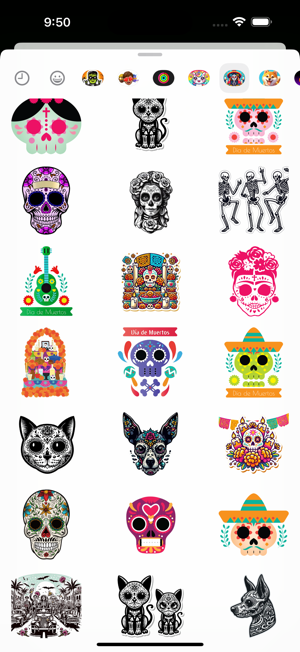 Dia de Muertos StickersiPhone版