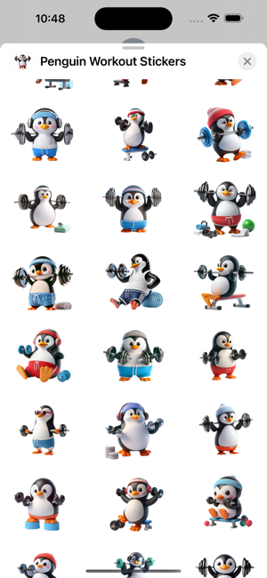 Penguin Workout StickersiPhone版