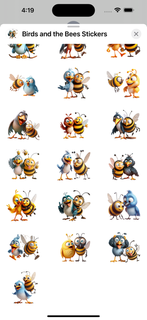 Birds and the Bees StickersiPhone版