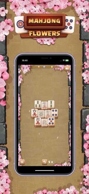 Mahjong Flowers: PuzzleiPhone版