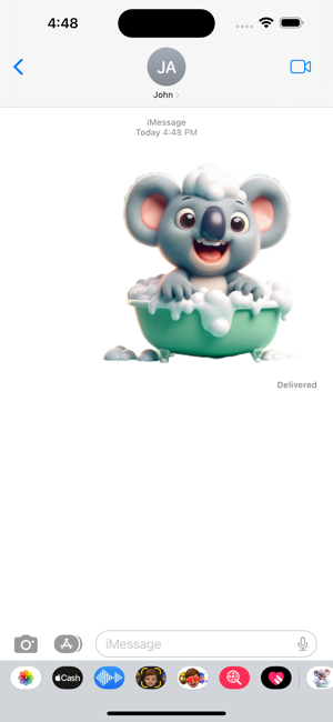 Koala Bath StickersiPhone版