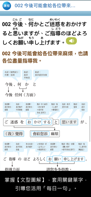 大家學標準日本語【每日一句】商務會話篇iPhone版