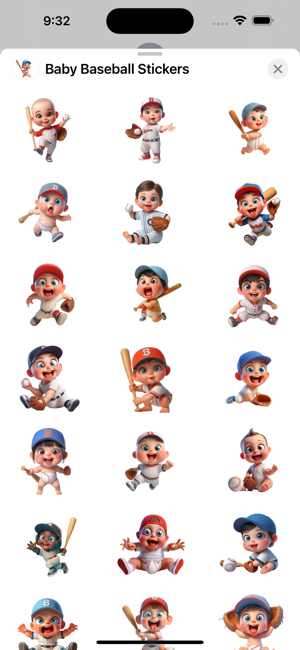 Baby Baseball StickersiPhone版