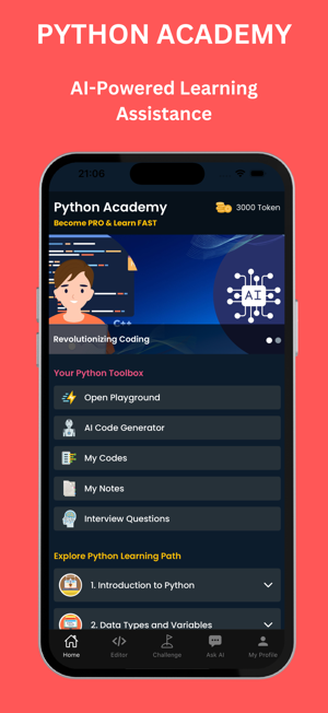 Python Academy: Learn with AIiPhone版