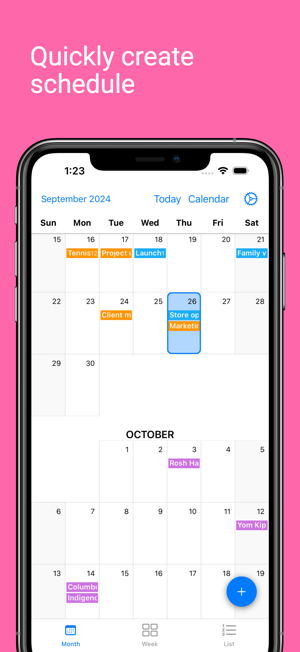 Calendar 7: daily planneriPhone版