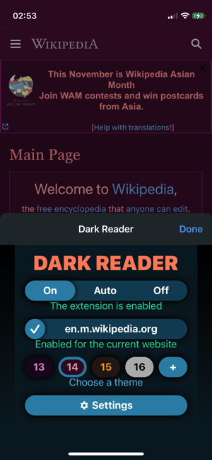 DarkReaderforSafariiPhone版