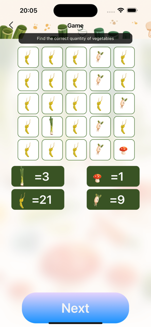 Vegetable Selection ChallengeiPhone版