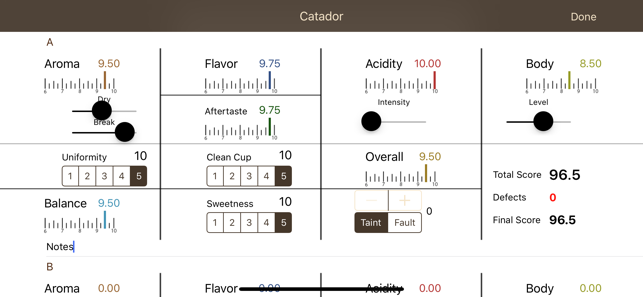 CatadorCuppingiPhone版