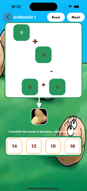 Potato Variety Arithmetic GameiPhone版