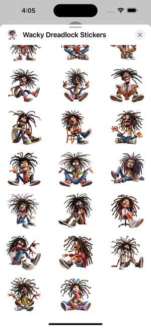 Wacky Dreadlock StickersiPhone版