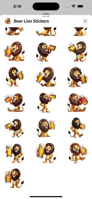 Beer Lion StickersiPhone版