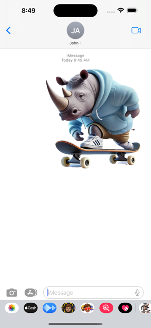 Skateboard Rhino StickersiPhone版