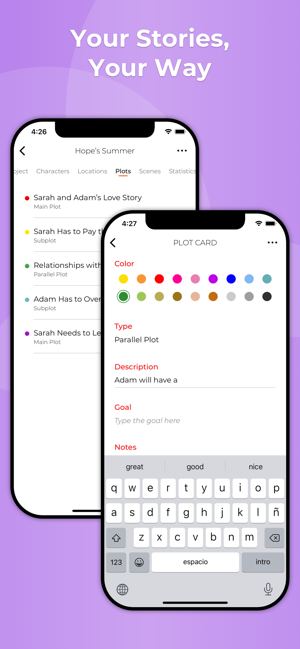 StoryPlannerforWritersiPhone版