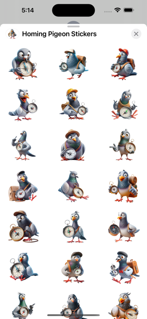 Homing Pigeon StickersiPhone版