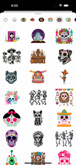 Dia de Muertos StickersiPhone版